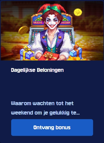 BetBuffoon Casino dagelijkse beloningen met bonusaanbieding